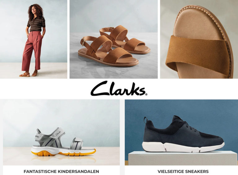 15 Rabatt auf das Sortiment für Neukunden von Clarks COUPON AKTUELL